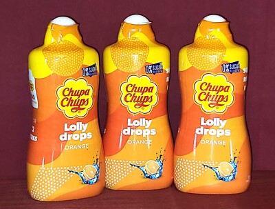 3x 500ml Chupa Chups Lolly Sirup Konzentrat Orange Soda Club Stream zuckerfrei