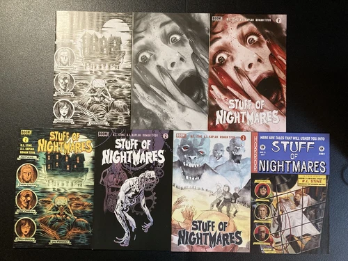 STUFF OF NIGHTMARES #2 1:50,25 UNLOCKABLE FRANCAVILLA VARIANT SET OF 7 COMIC BA