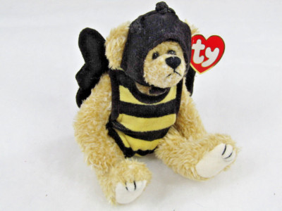 TY Beanie Baby Beezee Bee  Bumble Bee  the Bear Attic Treasure Collection 8'' Tag