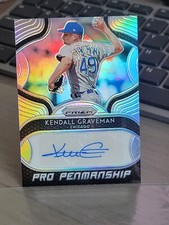 2019 Prizm Pro Penmanship ... Kendall Graveman Silver Prizm Auto