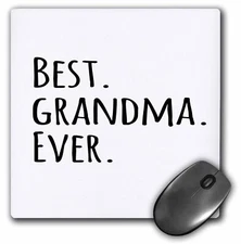 3dRose Best Grandma Ever - Gifts for Grandmothers - grandmom - grandmama - black