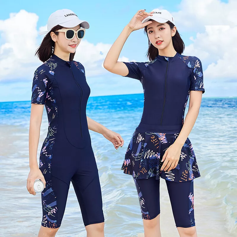 Set: Short-Sleeve Swim Top + Swim Shorts