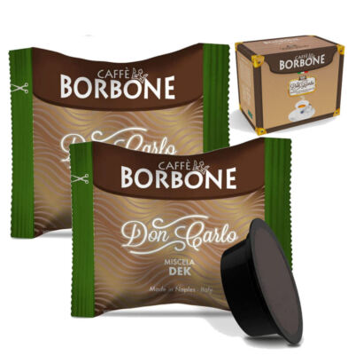 Kapseln Kaffee Bourbon entkoffeiniert Mischung DEK Don Carlo kompatibel mit M...