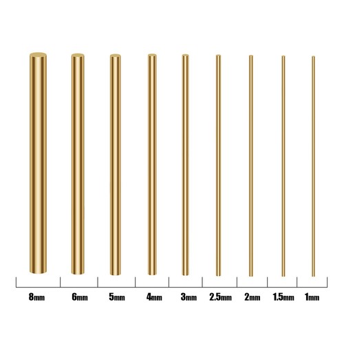 Brass Solid Round Rod, 3-120mm Diameter, 100-300mm Length, New Lathe Bar Stock - Picture 3 of 12