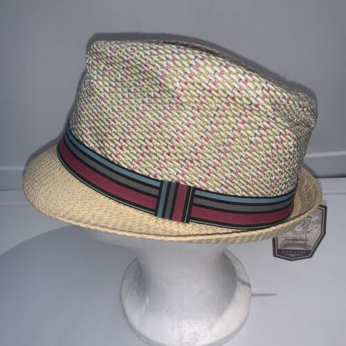 NWT Sun N Sand Womens Fedora Hat Short Brim Woven Style HH1312C