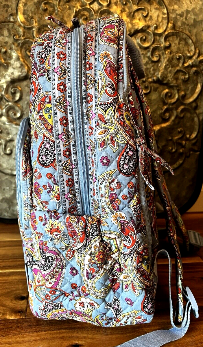 Vera Bradley Campus Backpack Provence Paisley NWT Amazon.com: Cotton Campus Backpack, Provence Paisley  main image 3