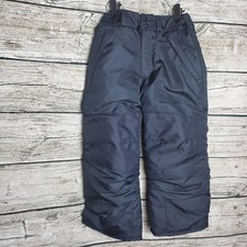 All in Motion Snow Pants Black Zip Pockets Water Wind Resistant XS 4-5