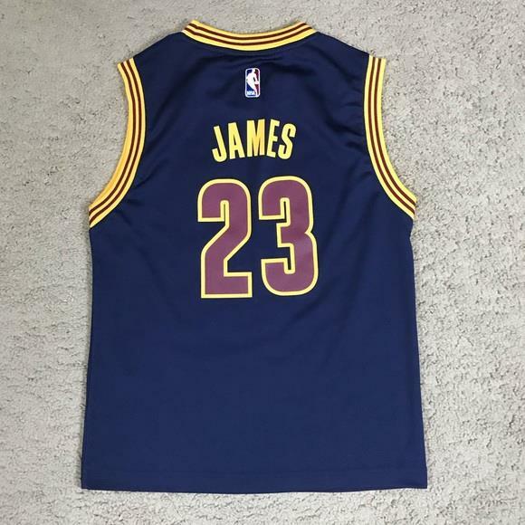 23 LEBRON JAMES NBA BLUE Jersey CAVALIERS Swingman Authentic