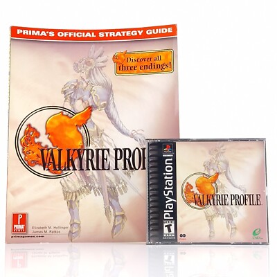 Playstation 1 Spiel : Valkyrie Profile + official Strategy Guide - NTSC-U/C USA