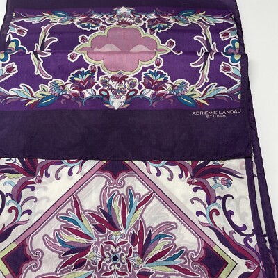 Adrienne Landau Studio scarf purple 52 x 11 