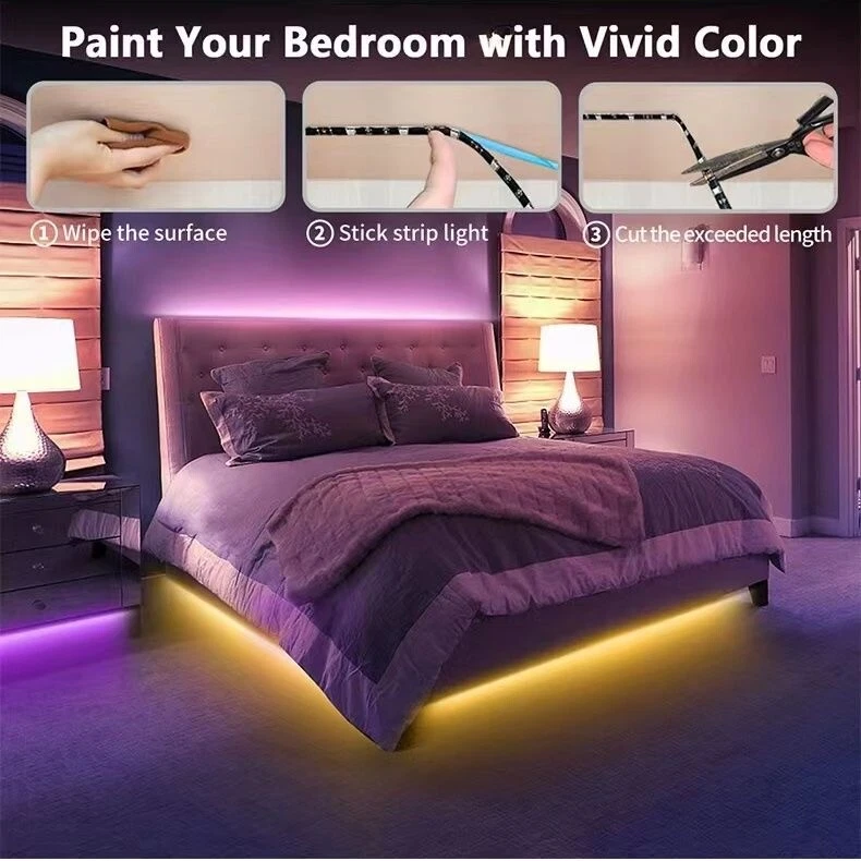 LED Strip lights 12V 16.4ft 3528 RGB Waterproof SMD 300 LED Flexible Strip light - Image 3 of 4