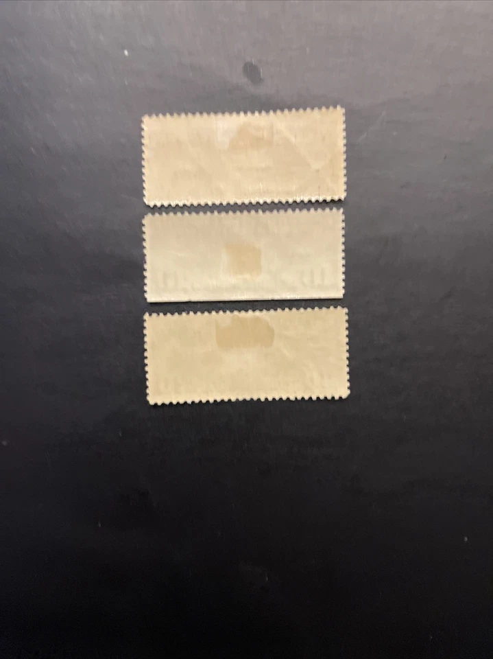 US Airmail Stamps #C7-C9 1926 -1927 Maps and Planes Mint Hinged - Image 2 of 2