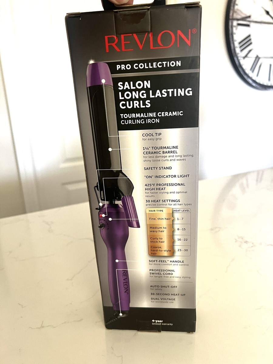 Revlon Tourmaline Ceramic Curling Iron Purple 1/4