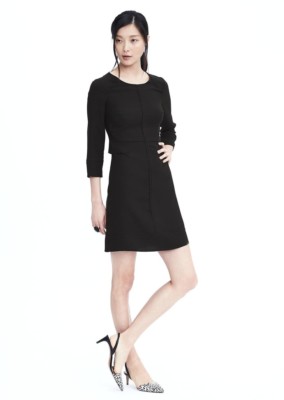 banana republic black dress