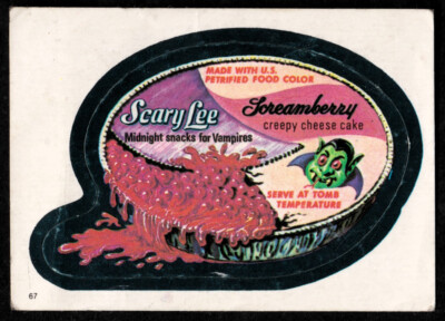 1982 Topps Wacky Packages #67 Scary Lee Cheese Cake DINGED CORNERS/EDGEWEAR GOOD