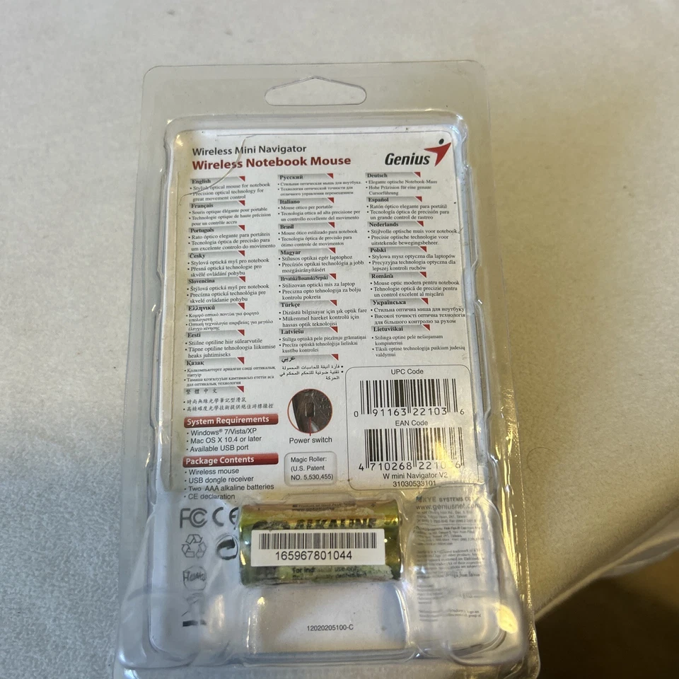 Genius Wireless Mini Navigator V2 Notebook Mouse New Batteries Are Old - Image 3 of 4