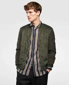 zara green jacket mens