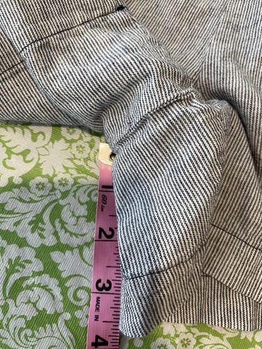Ladies Michael Kors Linen Blend Pinstripe Shorts Large - Picture 6 of 11