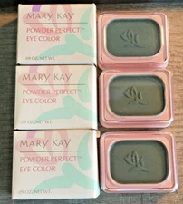 LOT OF 3 MARY KAY * MISTY PINE #4993 * .09 OZ POWDER PERFECT EYE COLOR
