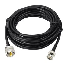 Antenna extension Cable RG58 49FT 15M Fitted PL259 to BNC Plug for Radio Scanner
