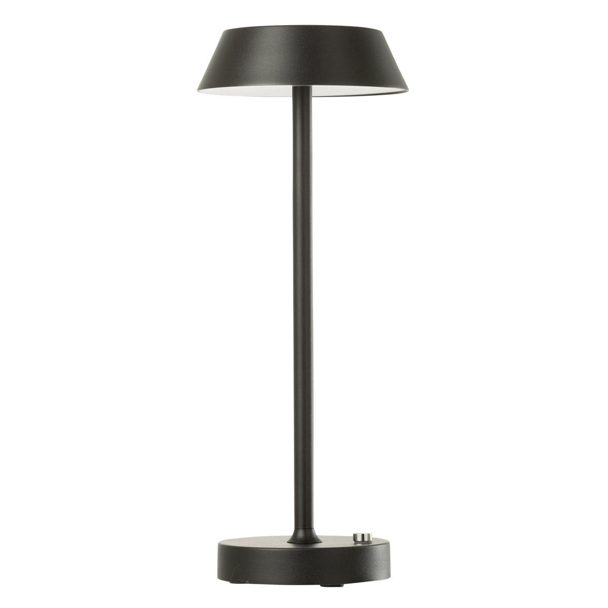Lampe à poser à LED Noé 31cm noir au design moderne et épuré pour le salon