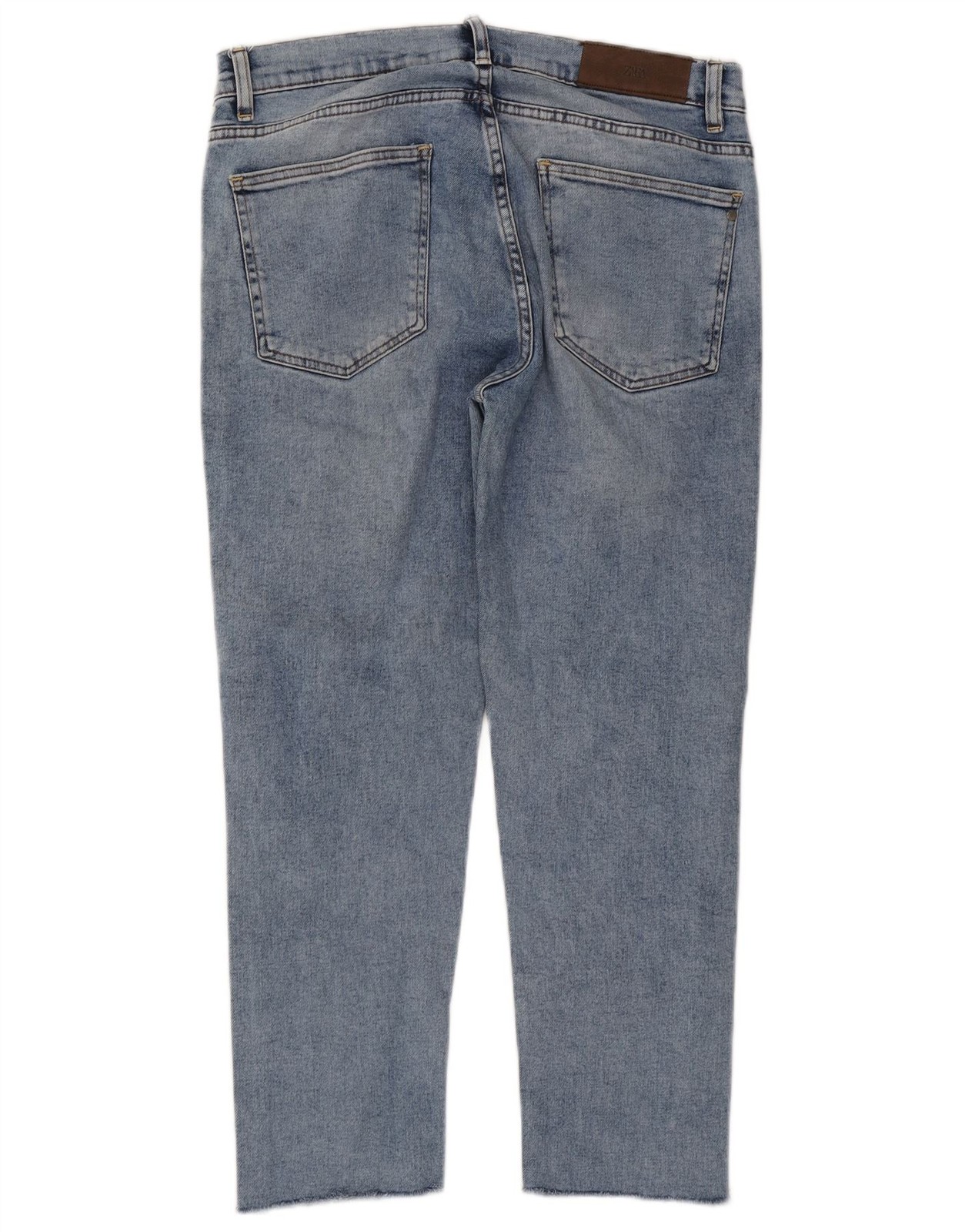 ZARA Mens Tapered Jeans Large W34 L26 Blue Cotton CA10 thumbnail 2