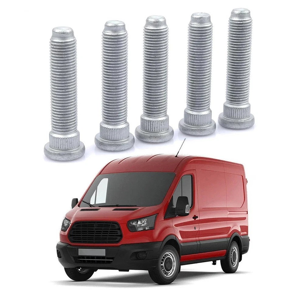 Rear Wheel Studs Set for Ford Transit MK8 For M14 X 60mm Steel Bolts Set of 5 - Image 3 of 4