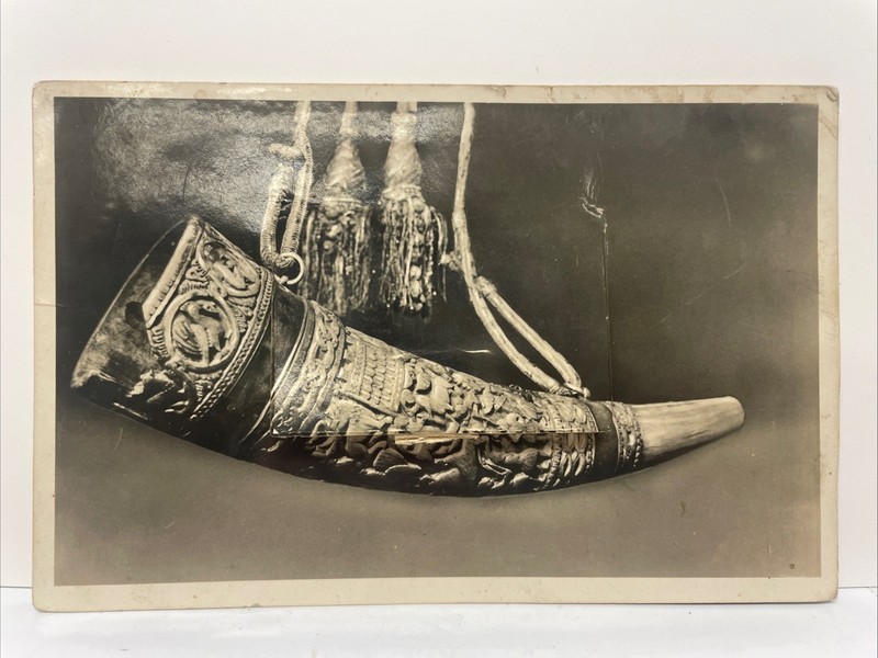 Hungary Oliphant with Hunting Imagery Postcard Posted 1915 from Budapest