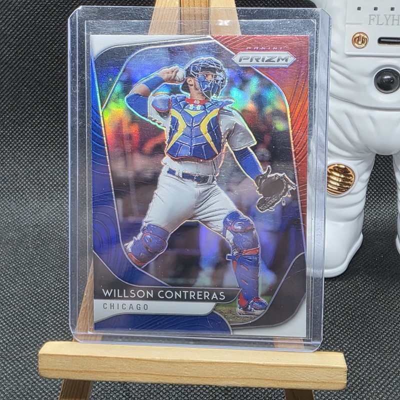 2020 Panini Prizm Tier III Red White & Blue Prizm Willson Contreras #238