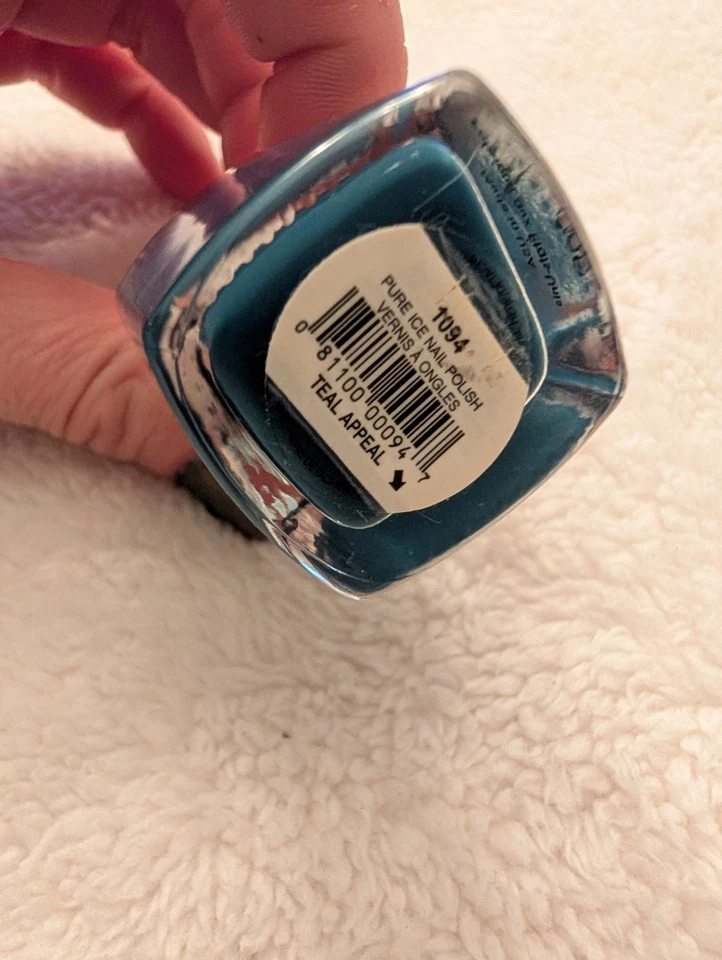 Esmalte de uñas Pure Ice en azul verde azulado vintage difícil de encontrar 1094 leer Foto 4 de 4