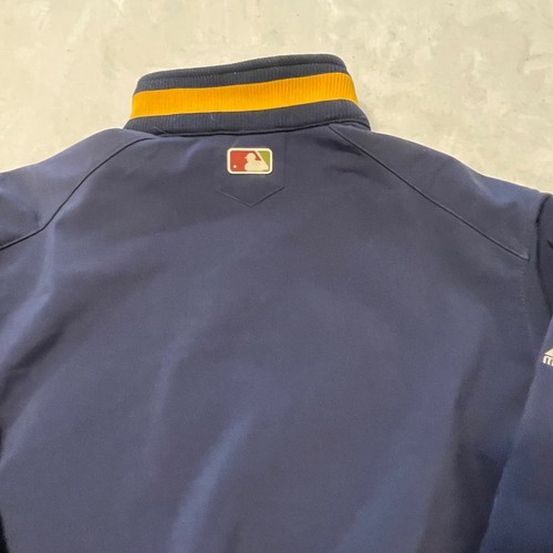 2008 WORLD SERIES MAJESTIC COOL BASE BLUE 1/4 ZIP PULLOVER JACKE SIZE XL - Bild 3 von 6