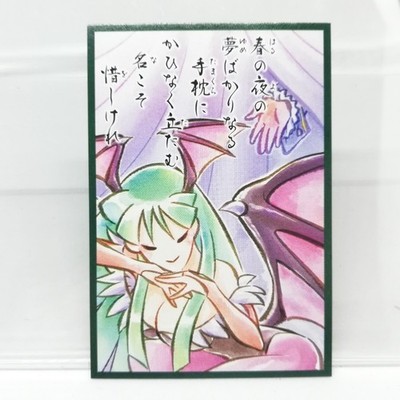 067 Morrigan Vampire Savior Capcom Fighting Hyakunin Isshu CARD size 8cmx5cm