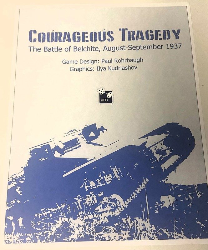 HFD High Flying Dice Games: Courageous Tragedy Battle of Bechite 1937 (New)