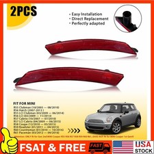 Side Fender Marker Light Lens Rear Red Left Right For Mini Cooper 2007-2016