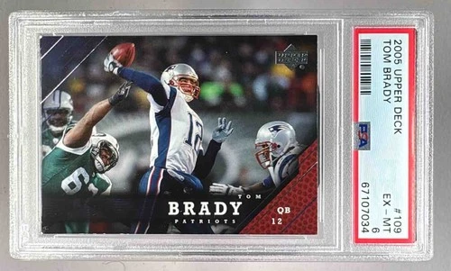 67107034 Tom Brady 2005 Upper Deck #109 PSA 6