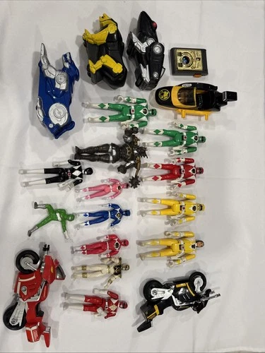 Vintage 1990s Saban Mighty Morphin Power Rangers Lot Action Figures Dolls + More