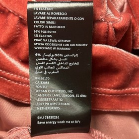 NWT Urban Outfitters Pink Velvet Lace Corset Tiered Babydoll Puff Romper Small