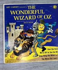 Art Carney Wonderful Wizard of Oz Golden Disneyana LP 1960s 33 RPM Vinyl