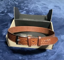 Craft Holsters BASKET WEAVE LEATHER GUN BELT 1.5" 