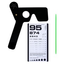 Lorgette Pinhole Occluder- Eye Occluder with Rosenbaum Pocket Eye Chart and M...