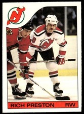 1985-86 O-Pee-Chee Rich Preston New Jersey Devils #139