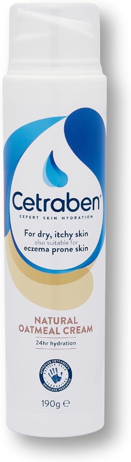 Cetraben Natural Oatmeal Cream, For Dry, Sensitive & Eczema-Prone Skin, Provide