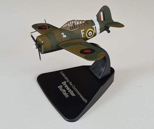 Atlas 1/72 WW2 Diecast Modell - Brewster Buffalo - British Commonwealth