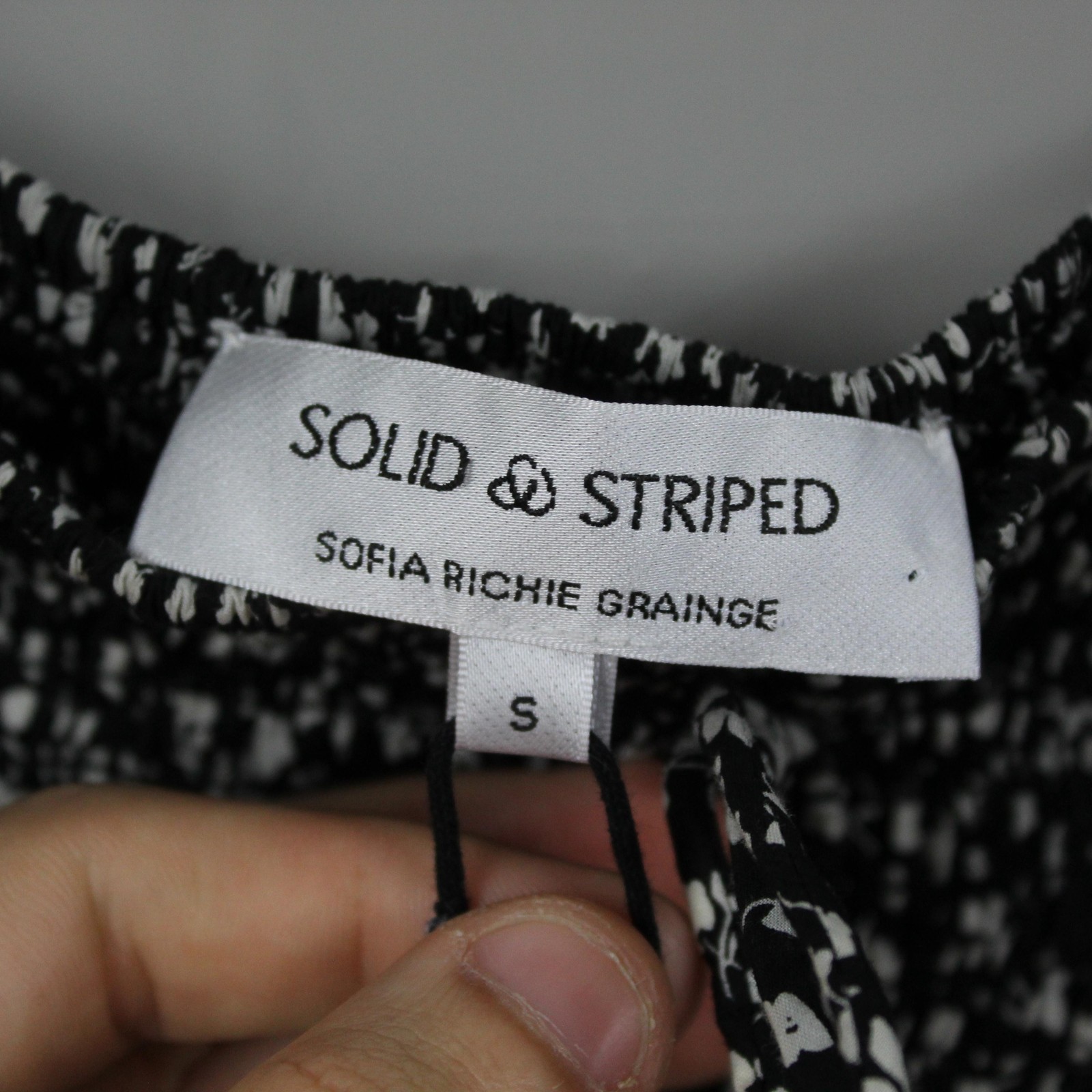 Solid Striped Sofia Richie Dress Small Grainge Th… - image 5