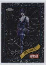2025 Topps Chrome Marvel Comics Spider Web Refractor 374/399 Domino #154 1co7