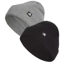 Adidas Fold Beanies - 2 Pack Black And Gray