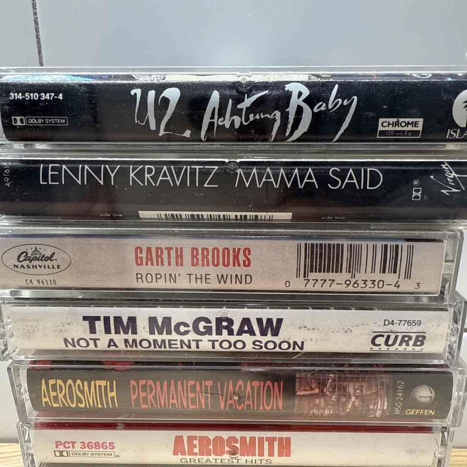 Mixed Lot Of 9 Cassette Tapes Rock, Country Vintage - Image 4 of 4