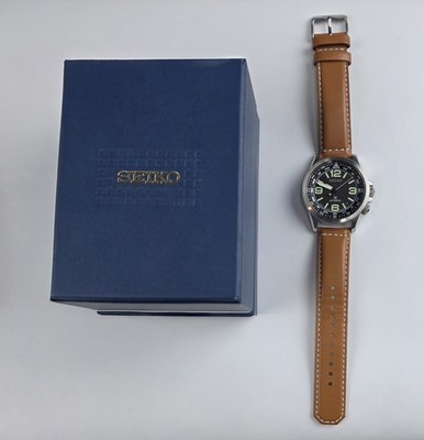Seiko SRPA75J1 Field Watch Compass Dial With Inner Rotating Bezel