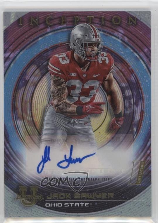 2022-23 Bowman Inception University Auto Jack Sawyer #BIA-JSR Auto 17uv
