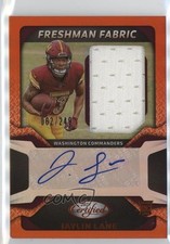 2025 Certified Freshman Fabric Mirror Signatures Orange Jaylin Lane Auto 9r9